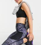 Asos 4505 Petite Legging In Zebra Print-multi