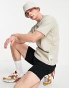 Pull & Bear Oversized T-shirt In Beige-neutral