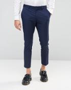 Selected Homme Cropped Skinny Fit Pant With Stretch - Nay