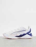 Puma Training Ultraride Sneakers In White And Pink