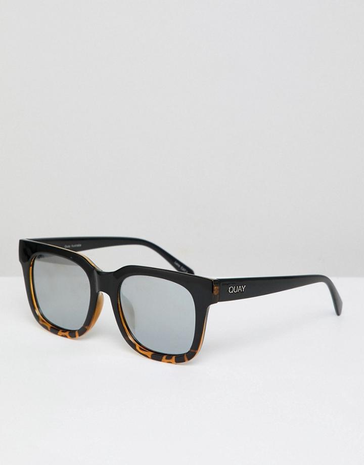 Quay Australia Libre Square Frame Sunglasses - Brown