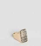 Reclaimed Vintage Inspired Signet Ring In Gold Exclusive To Asos - Gold
