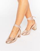 Kg Treacle Ankle Tie Heel Shoe - Pink
