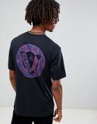 Volcom T-shirt With Small Logo In Black - Black