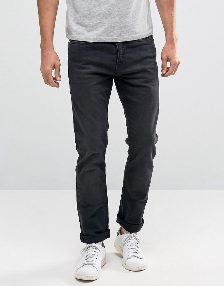 New Look Slim Jeans In Black - Black