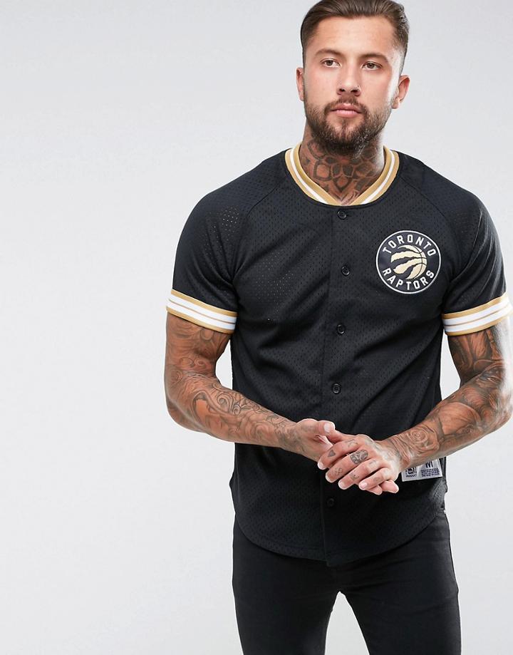 Mitchell & Ness Nba Toronto Raptors Mesh T-shirt - Black