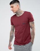 Lee Logo One Pocket T-shirt - Red