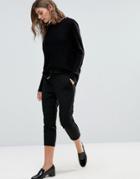 Only Poppy Pu Ankle Pant - Black