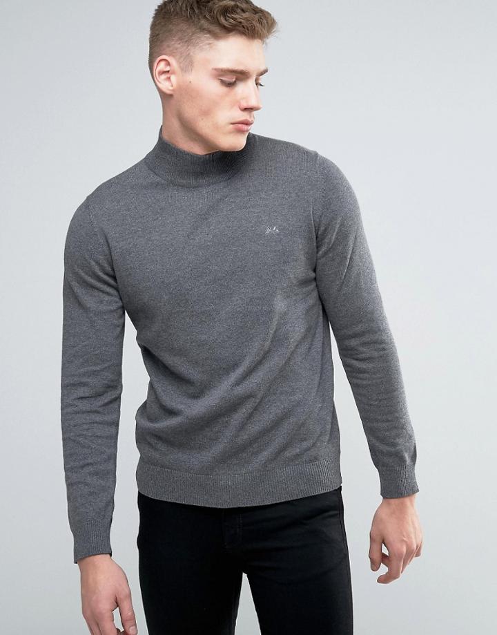 Lindbergh Sweater With Turtleneck In Gray - Gray