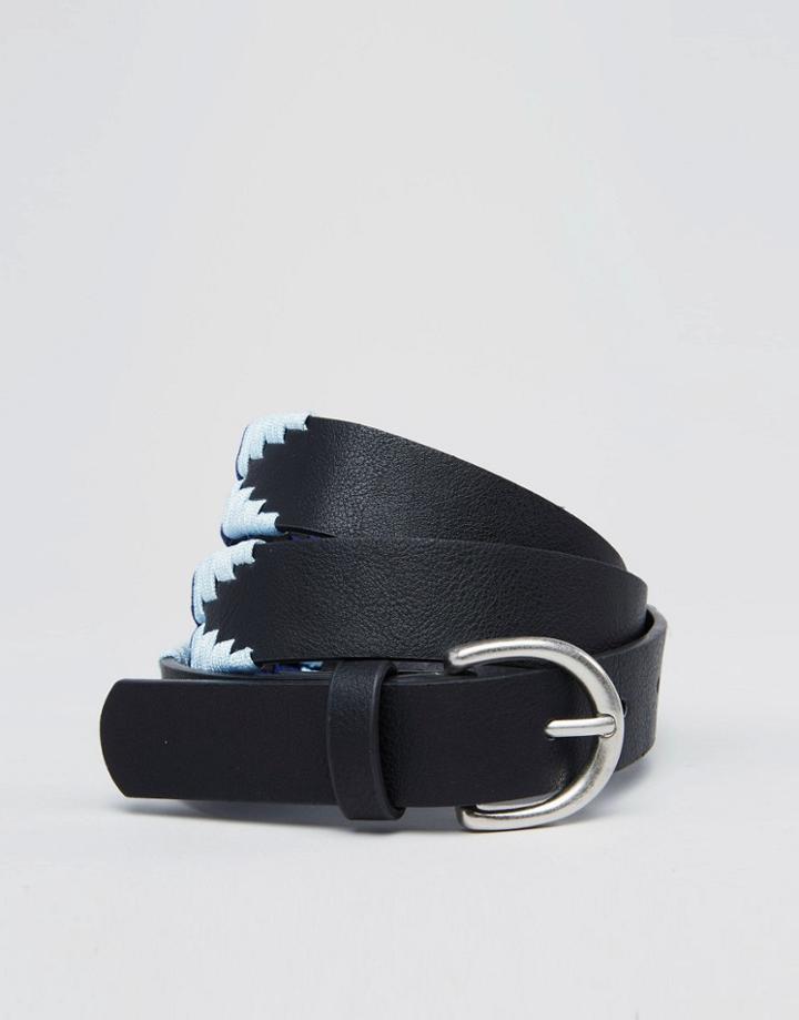 Pieces Belt With Embroidery