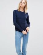 Y.a.s Classic Navy Sweater - Navy