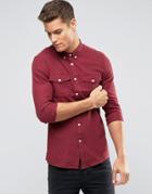 Burton Menswear Slim Oxford Shirt - Red