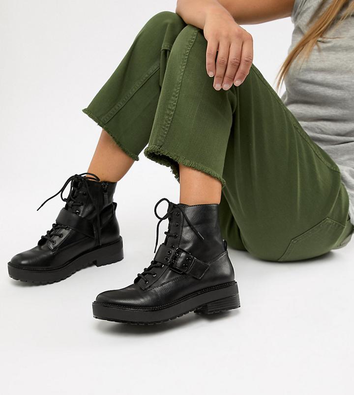 Bershka Lace Up Boot