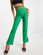 4th & Reckless Waistband Detail Pant In Green - Part Of A Set