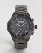 Versus Versace Sp3805 Admiralty Bracelet Watch In Gunmetal - Silver