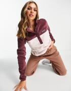 Columbia Benton Springs 1/2 Snap Fleece In Burgundy-red