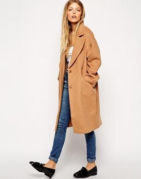 Asos Cocoon Coat - Camel