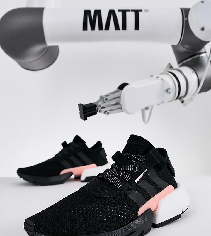 Adidas Originals Pod-s3.1 Sneakers In Black And Pink - Black