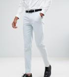 Asos Tall Skinny Tuxedo Suit Pants In Ice Blue - Blue