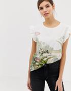 Ted Baker Wonderland Woven Front Tee - Multi
