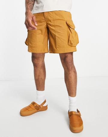 Timberland Outdoor Cargo Shorts In Wheat Tan-neutral