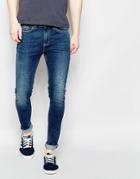 New Look Super Skinny Jean In Petrol Blue - Blue
