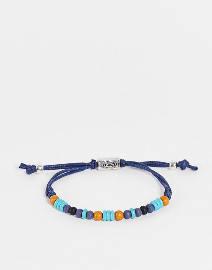 Classics 77 Adjustable Beaded Bracelet In Navy
