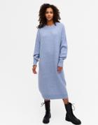 Monki Felia Recycled Polyester Sweater Dress In Blue-blues