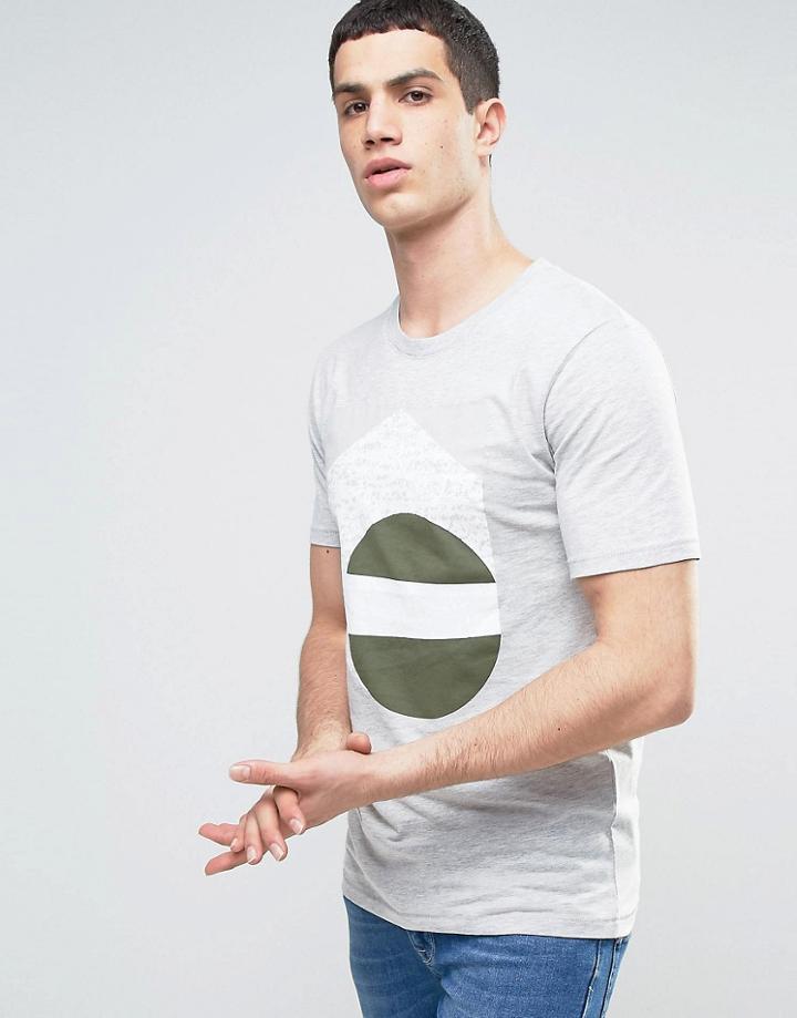 Only & Sons T-shirt With Graphic Print - Gray