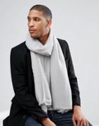 Noak Scarf In Herringbone - Gray