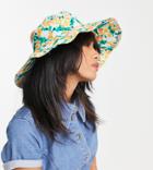 South Beach Bucket Hat In Yellow Floral-multi