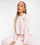 The North Face Performance Cropped Long Sleeve T-shirt In Pink Exclusive At Asos