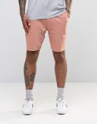 Asos Jersey Shorts In Pink - Cork