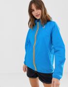 K Way Claude 3.0 Water Resistant Zip Through Jacket-blue
