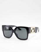 Versace 0ve4402 Oversized Square Sunglasses In Black