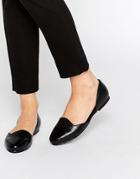 Park Lane 2 Part Flat Shoes - Black