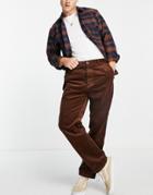 Carhartt Wip Menson Regular Taper Jumbo Cord Pants In Brown