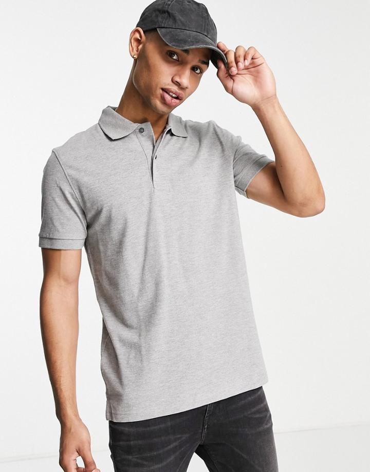 Selected Homme Polo In Gray