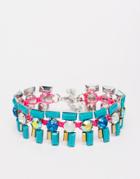 Nali Statement Gem Bracelet - Turquoise
