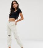 New Look Petite Cargo Jogger In Stone