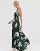 Uttam Boutique Floral Maxi Dress-green