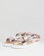 Raid Nova Rose Gold Sporty Sandals - Gold