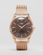 Henry London Harrow Mesh Watch In Gold - Gold