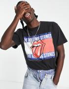 Tommy Jeans X Rolling Stones Back Print T-shirt In Black