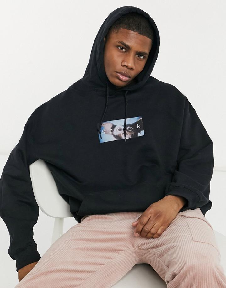 Vintage Supply Hoodie With Shook Gremlins Print In Black