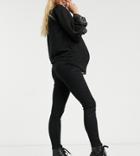 New Look Maternity Overbump Lift & Shape Jegging In Black
