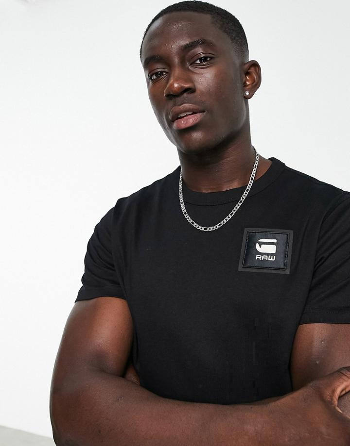 G-star T-shirt With Badge Logo In Black