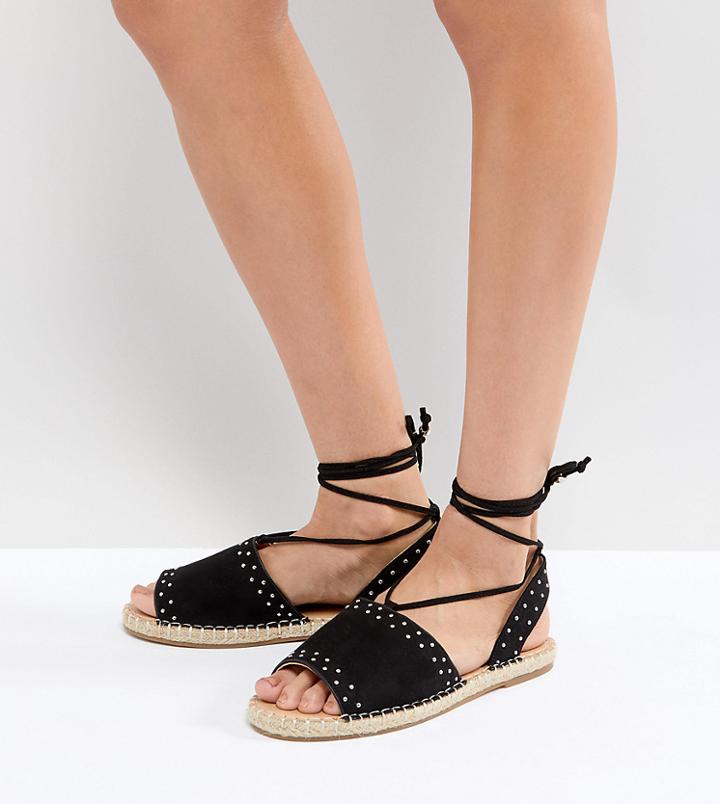 Asos Jasia Espadrille Sandals - Black