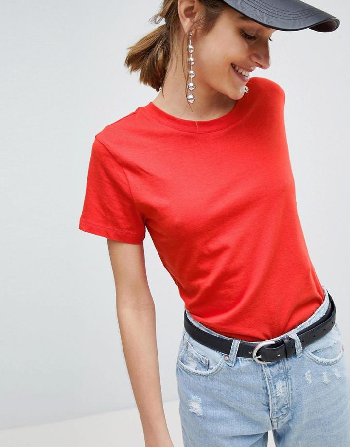 Stradivarius Basic T-shirt - Red