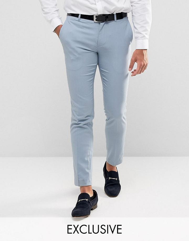 Only & Sons Skinny Wedding Suit Pants - Blue